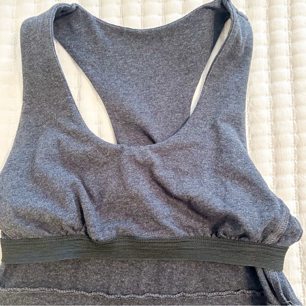 Lucy Razorback Active Gray Dress with Zippered Front Pocket, Size Small - Picture 4 of 6
